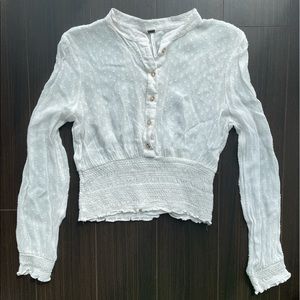 Free People White Blouse
